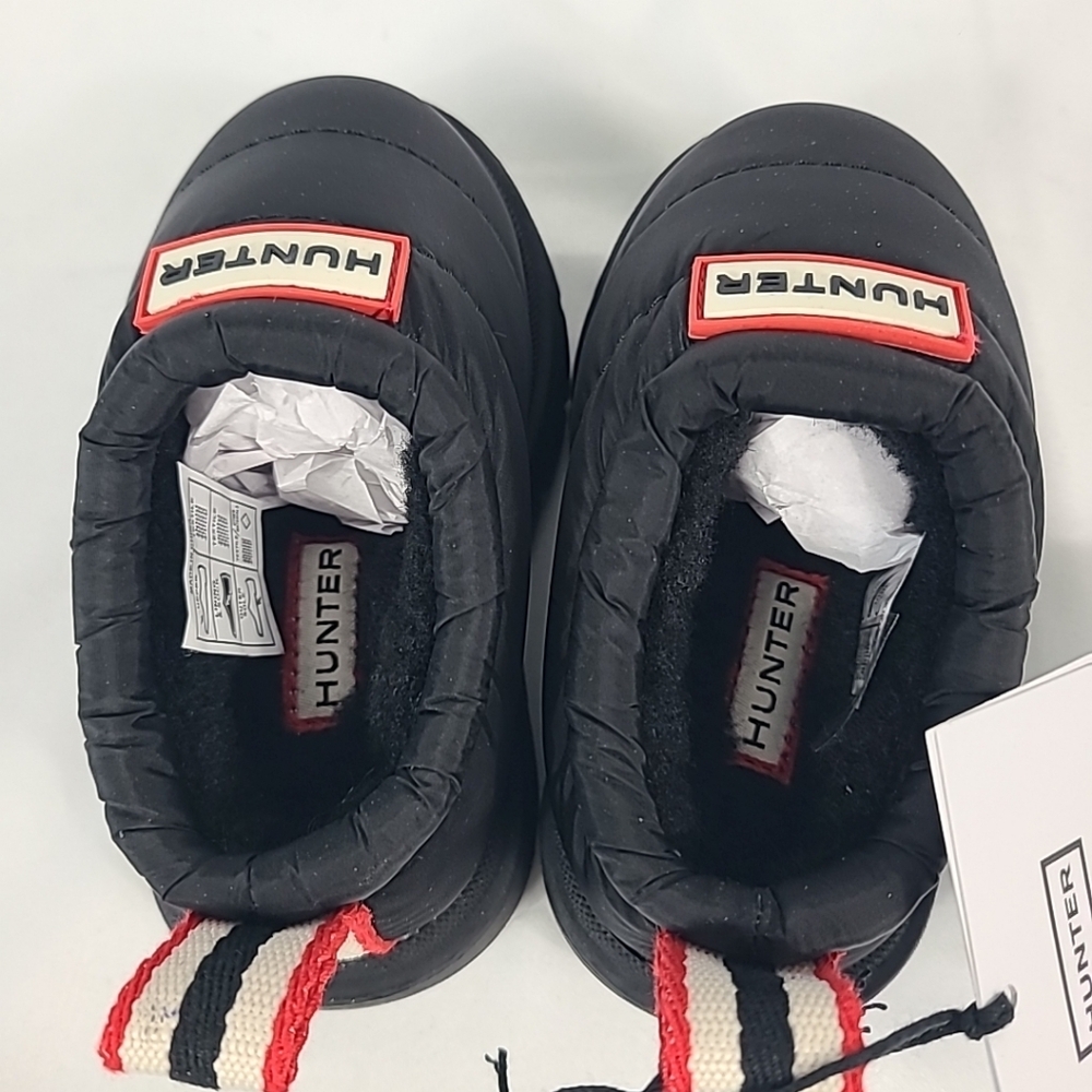 NEW Hunter Cody Lug Sole Black Waterproof Slip On Shoes Puffer Toddler Sz 5T - Picture 5 of 7